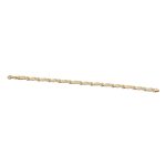 14k noi bicolor arany csavart karlanc 84874
