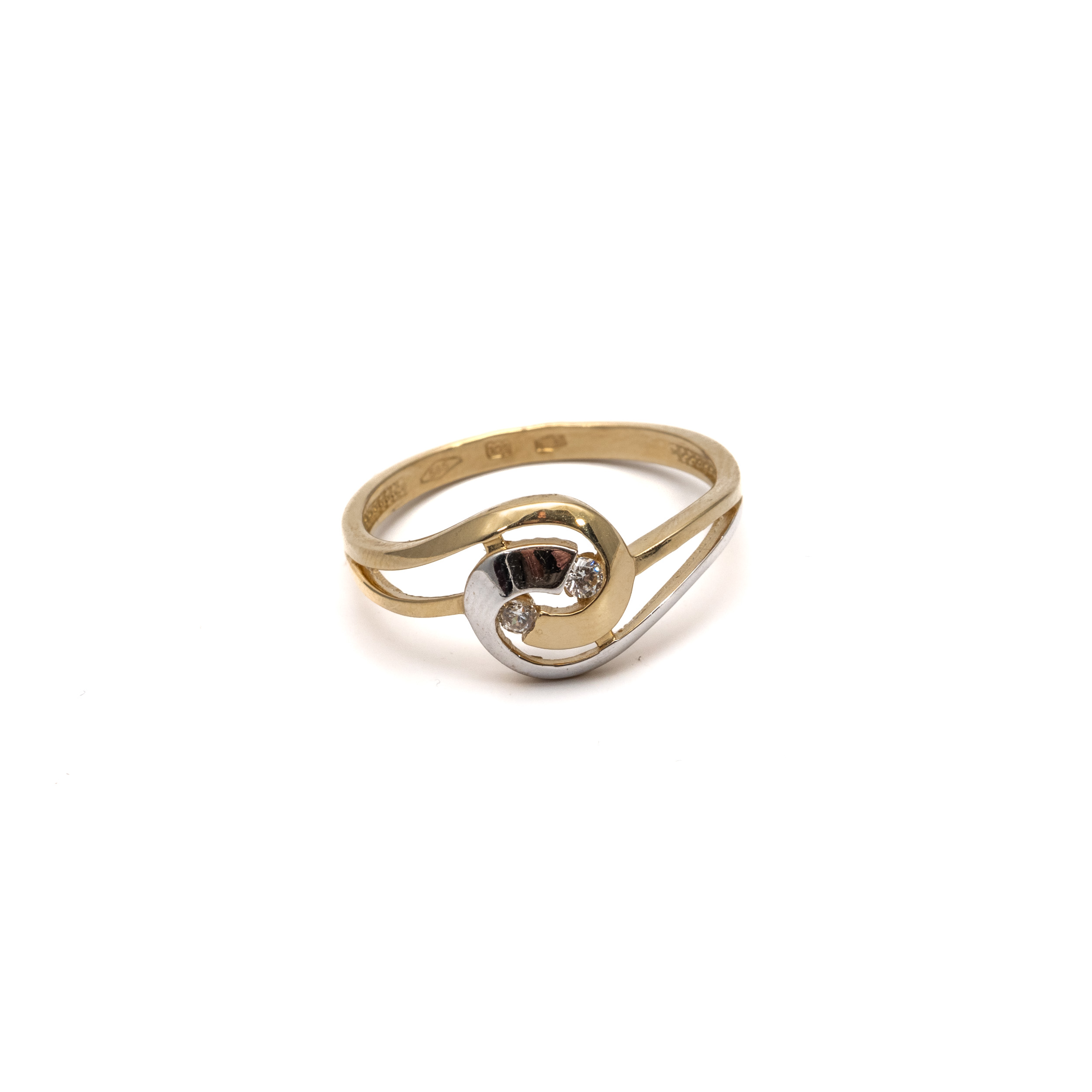 14k noi bicolor arany csomo mintas gyuru 84961 14k noi bicolor arany csomo mintas gyuru 84961