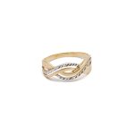 14k noi bicolor arany fonott gyuru 84703