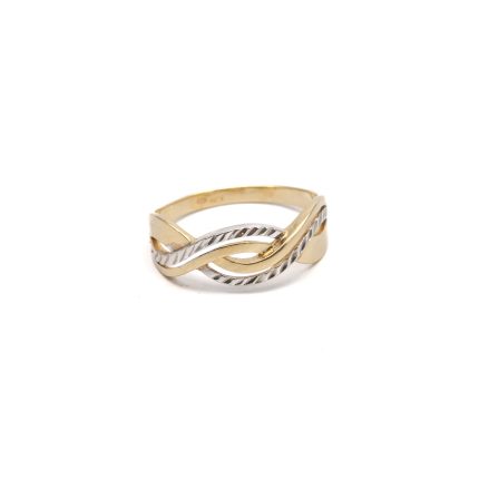 14k noi bicolor arany fonott gyuru 84703