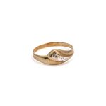 14k noi bicolor arany gyuru 84421