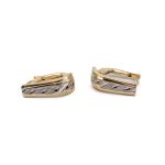 14k noi bicolor arany karika fulbevalo 84460