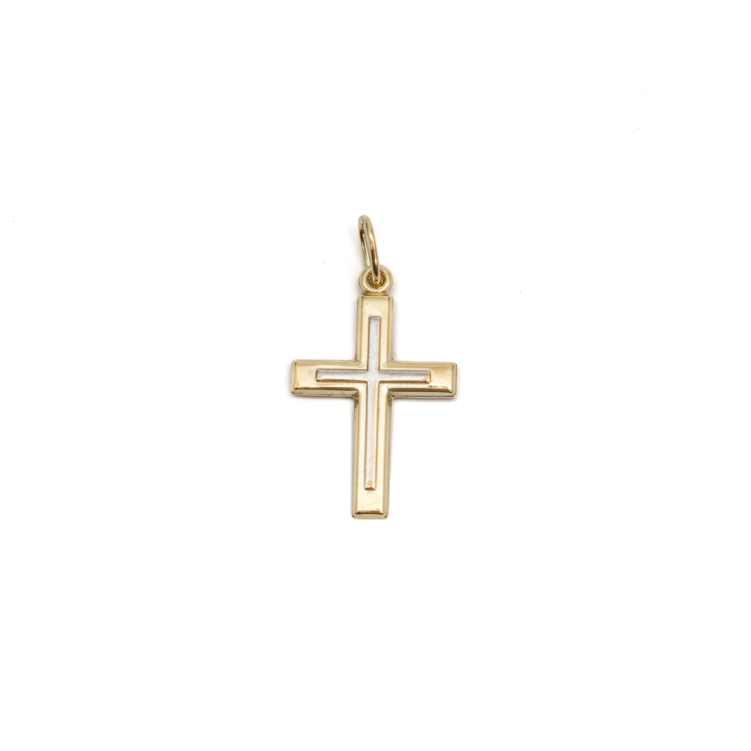 14k noi bicolor arany kereszt medal 84772 14k noi bicolor arany kereszt medal 84772