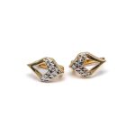 14k noi bicolor arany level mintas fulbevalo 84190