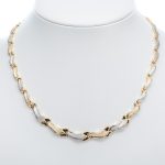 14k noi bicolor arany mintas nyaklanc 50 cm 84186