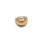 14k noi bicolor arany szeles gyuru 84700