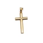 14k unisex arany kereszt medal 84207
