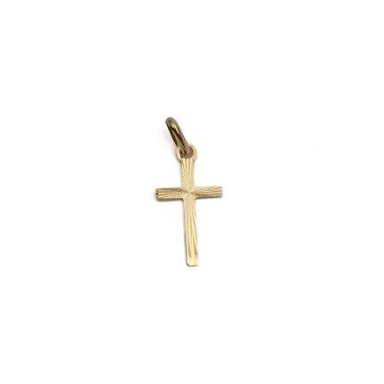14k unisex arany kereszt medal napsugar mintaval 84221