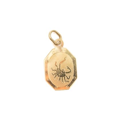 14k unisex arany rak horoszkop medal 84175