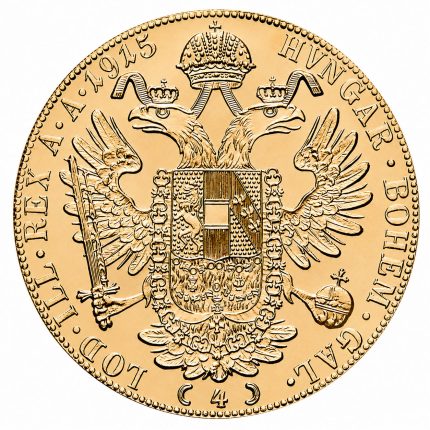 osztrák magyar monarchia 4 dukát utánveret (13,77 g), 1915 zemef