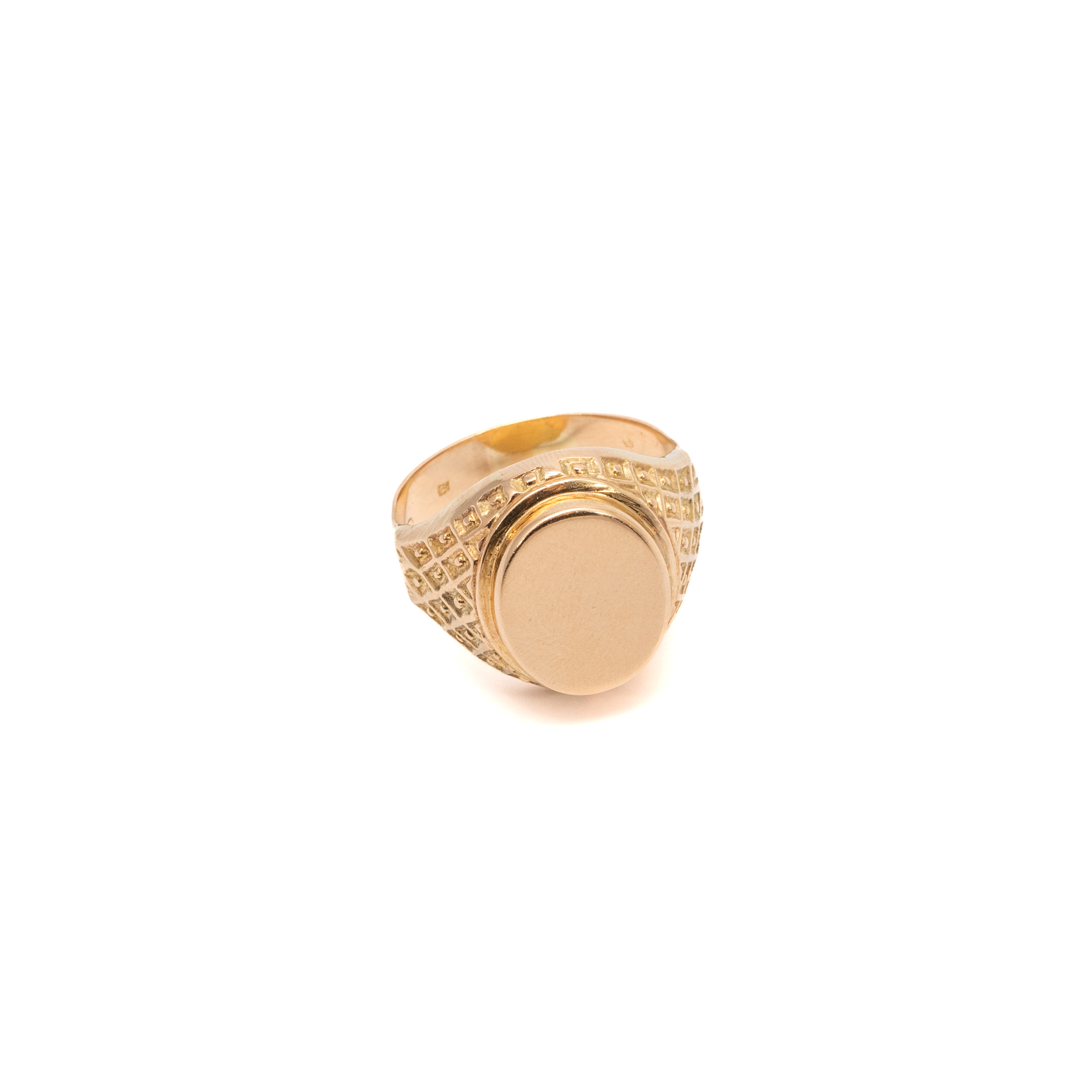 14k ferfi arany pecsetgyuru kockas mintaval 85306 14k ferfi arany pecsetgyuru kockas mintaval 85306