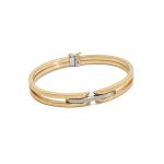 14k ferfi bicolor arany karperec