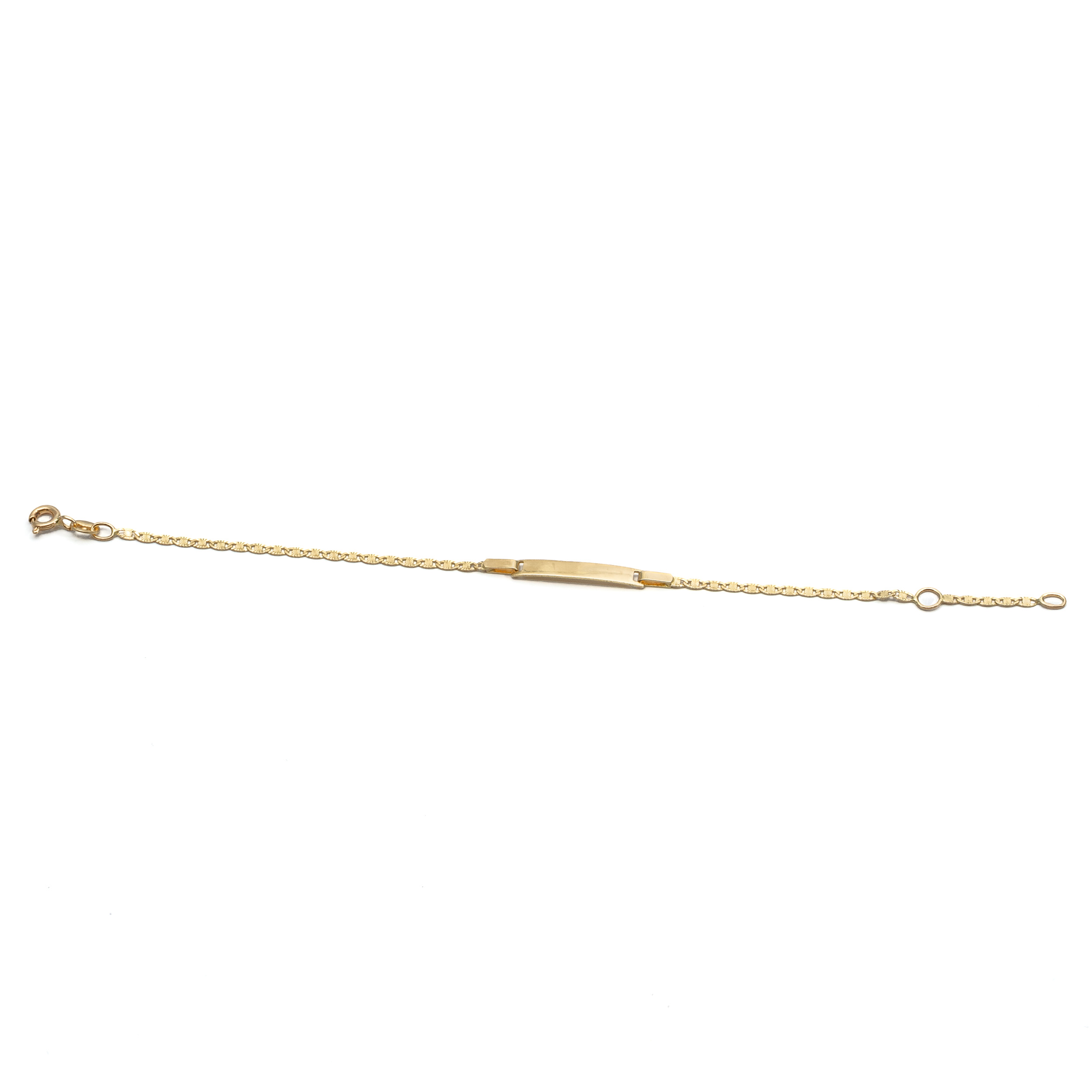 14k gyermek arany gravirozhato azonosito karlanc 14 cm 14k gyermek arany gravirozhato azonosito karlanc 14 cm