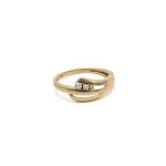 14k noi arany gyuru feher koves level mintaval 85309