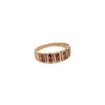 14k noi arany gyuru lila kovekkel 85001