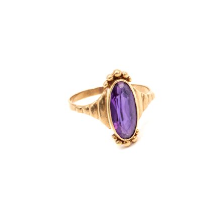 14k noi arany gyuru lila kovel 85273