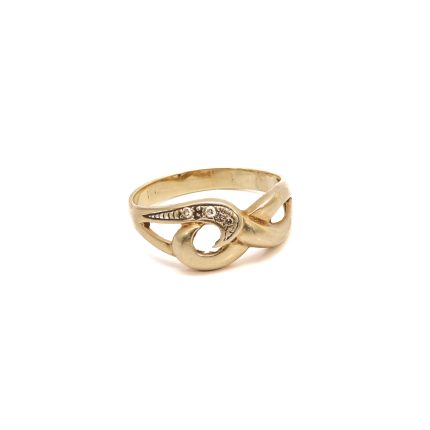 14k noi arany gyuru spiral formaval 85050