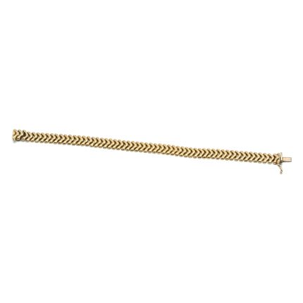 14k noi arany halszalka mintas karlanc 21 cm