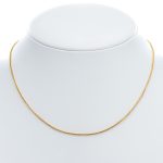 14k noi arany hengeres kigyo nyaklanc 45 cm 84992