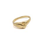 14k noi arany hullam mintas gyuru 85267