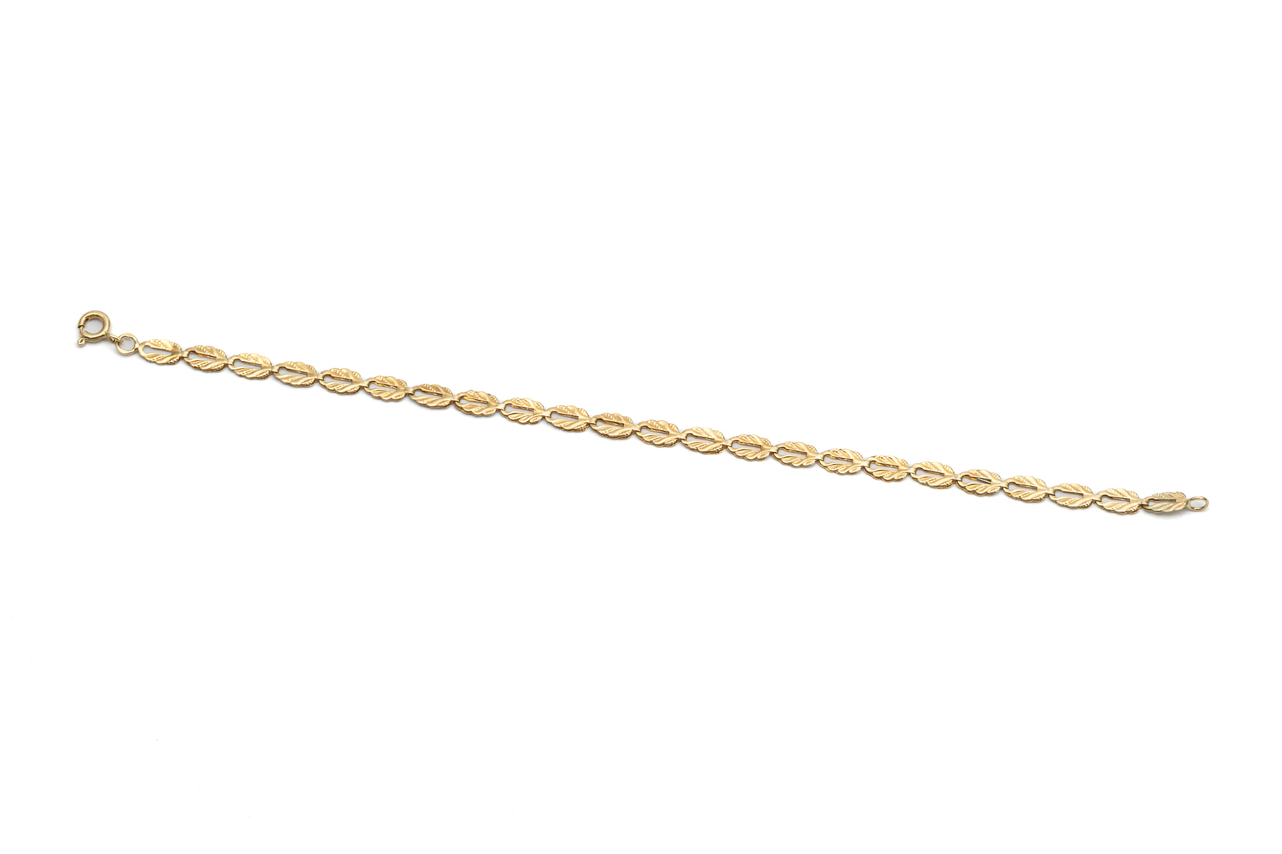 14k noi arany levelmintas karlanc 19 cm 14k noi arany levelmintas karlanc 19 cm
