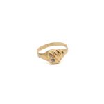 14k noi arany pecsetgyuru feher kovel 85284