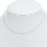 14k noi arany reszelt anker nyaklanc 45 cm 85257