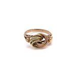 14k noi bicolor arany csomo mintas gyuru 85235