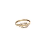 14k noi bicolor arany gyuru hurokkal 85297