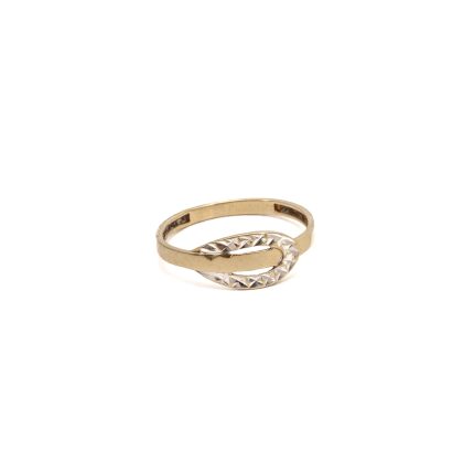 14k noi bicolor arany gyuru hurokkal 85297