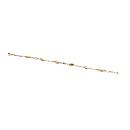 14k noi bicolor arany levelmintas karlanc 18 cm