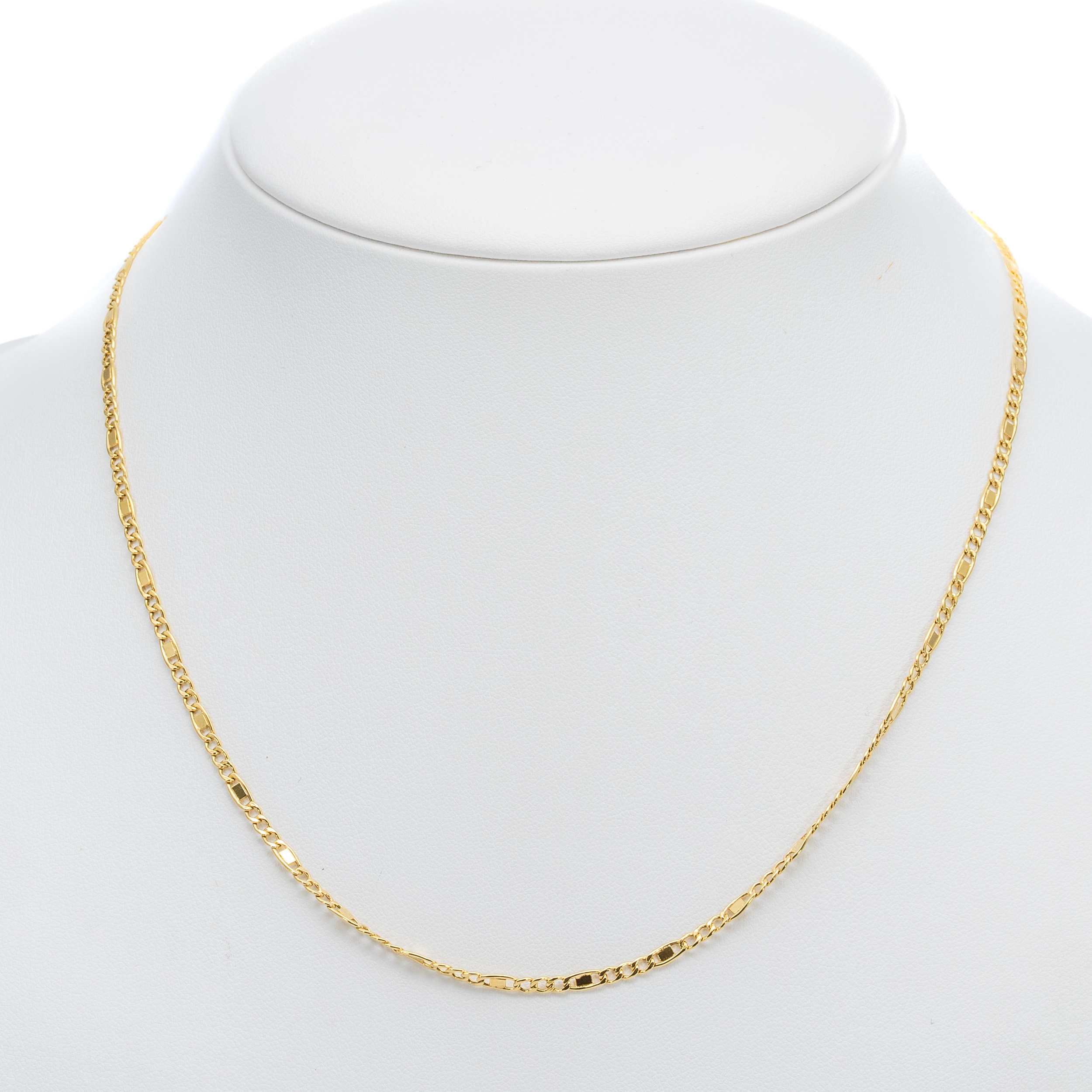 14k ferfi arany figaro nyaklanc 85813 14k ferfi arany figaro nyaklanc 85813