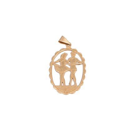 14k noi arany balett tancospar medal 85843