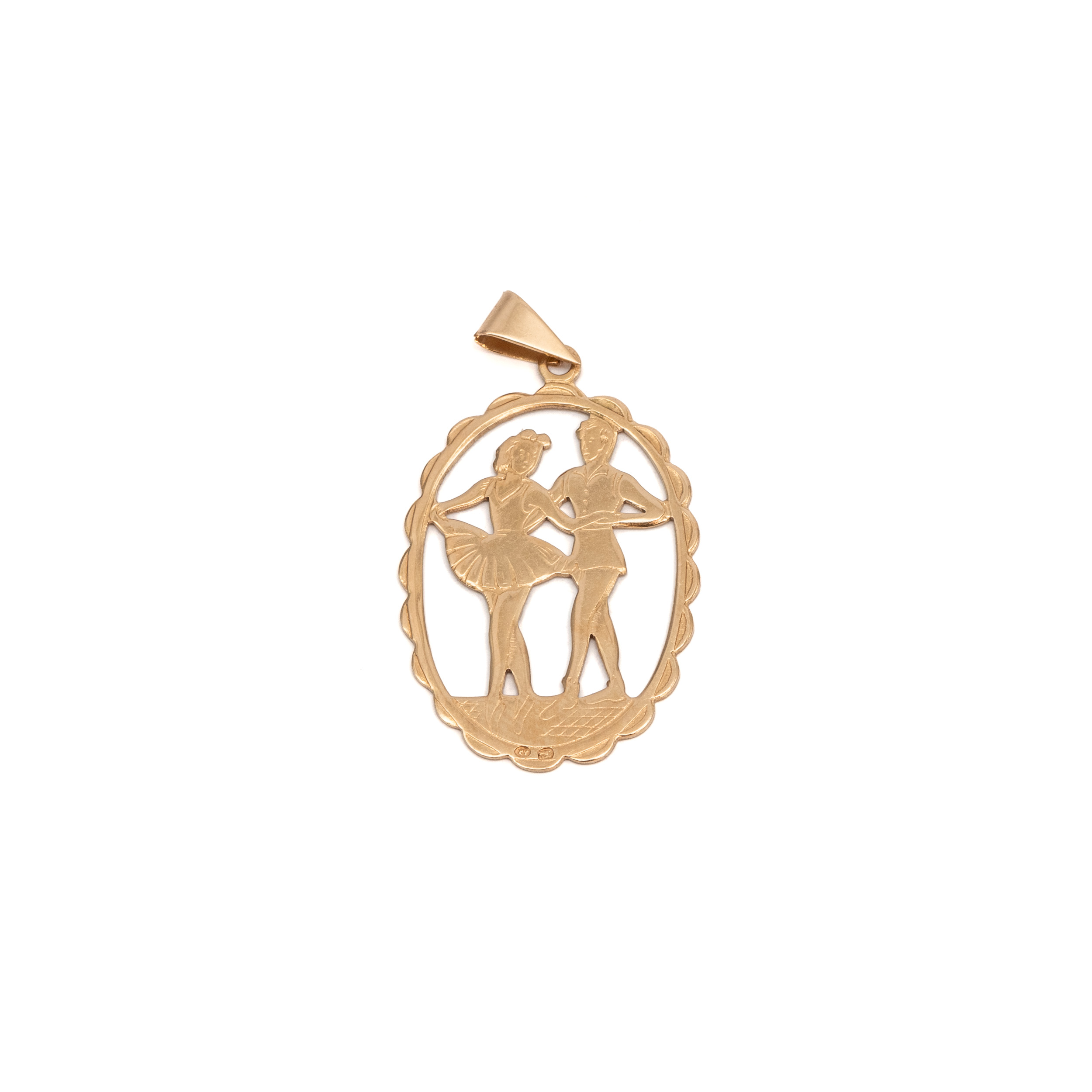 14k noi arany balett tancospar medal 85843 14k noi arany balett tancospar medal 85843