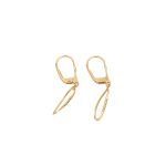14k noi arany cseppmintas logos fulbevalo 85799