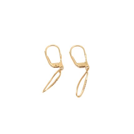 14k noi arany cseppmintas logos fulbevalo 85799