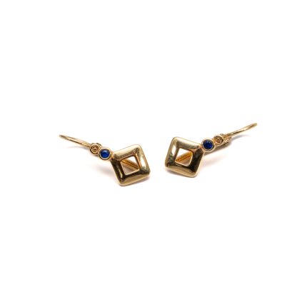 14k noi arany fulbevalo kek kovel 85704