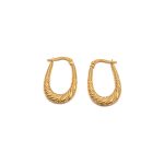 14k noi arany karika fulbevalo csavart mintaval 85695