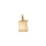 14k noi arany medve medal 85829