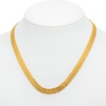 14k noi arany szeles mesh nyaklanc 85739