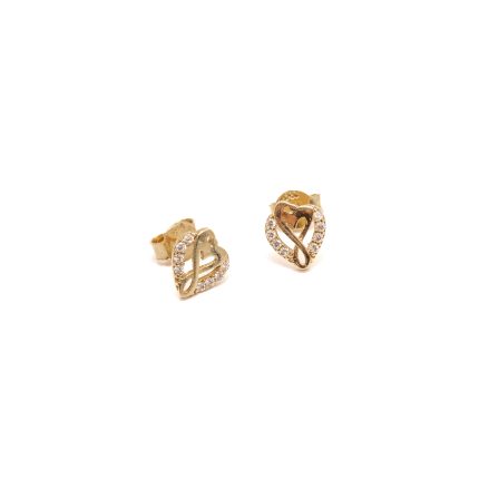 14k noi arany vegtelen sziv fulbevalo kovel 85699