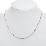 14k noi bicolor arany bizanci mintas nyaklanc 85720