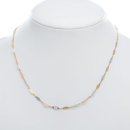 14k noi bicolor arany bizanci mintas nyaklanc 85720