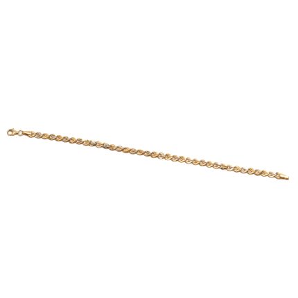 14k noi bicolor arany csepp mintas karkoto 85700