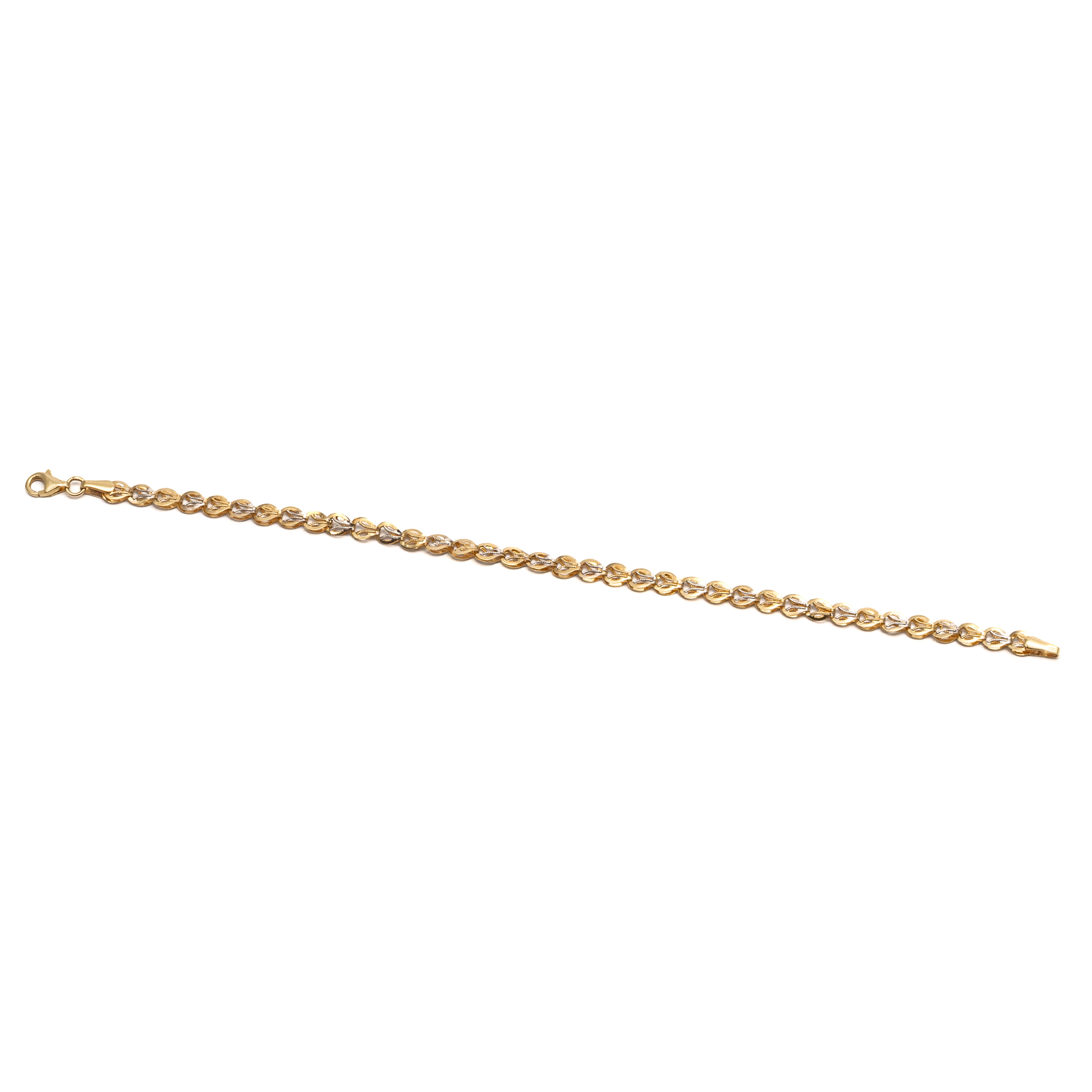 14k noi bicolor arany csepp mintas karkoto 85700 14k noi bicolor arany csepp mintas karkoto 85700
