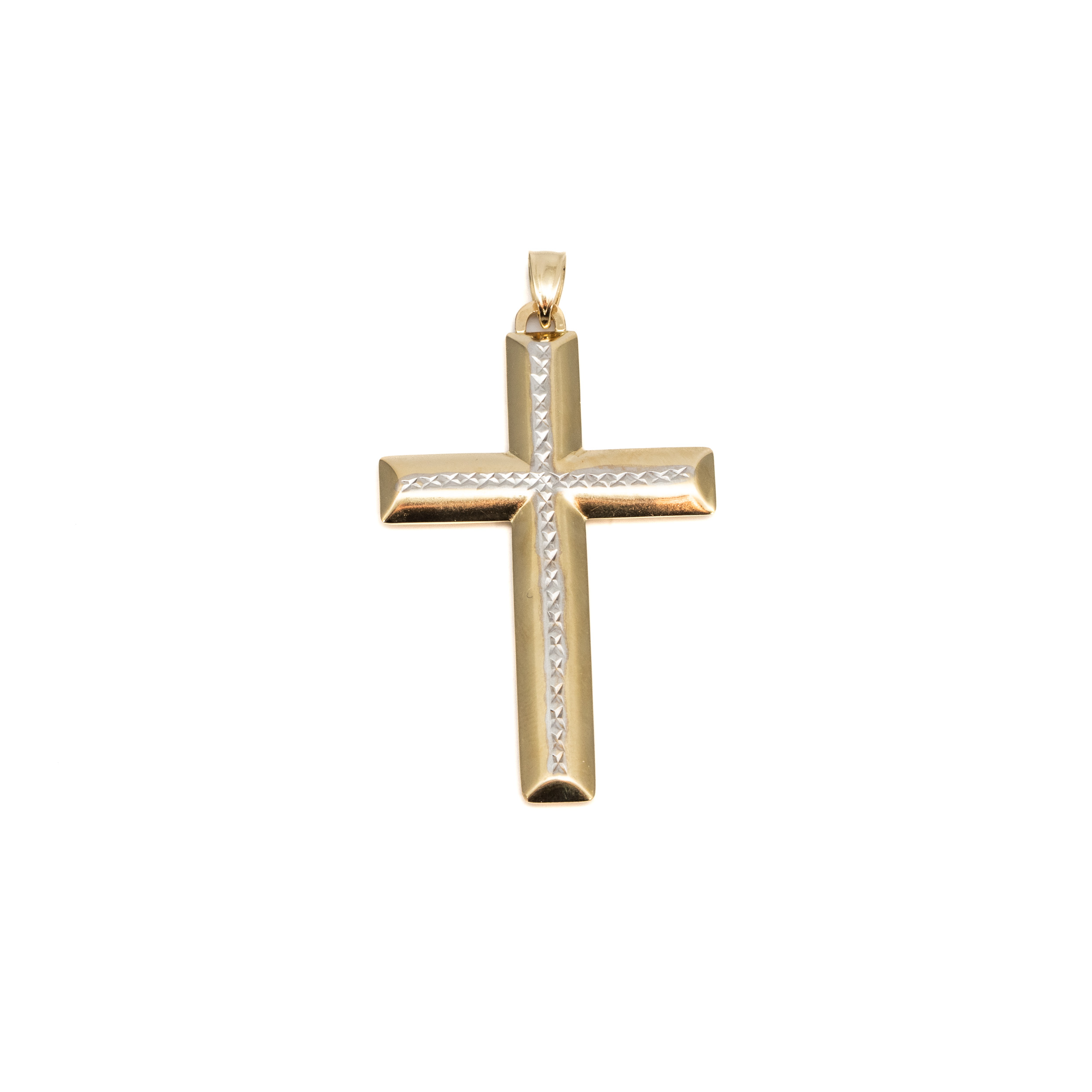 14k noi bicolor arany kereszt medal 85805 14k noi bicolor arany kereszt medal 85805