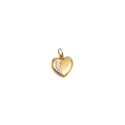 14k noi bicolor arany sziv medal 85735